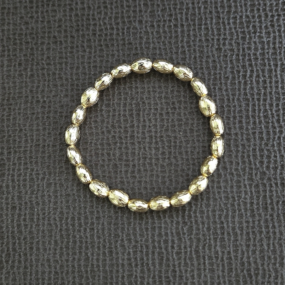 House🏠 of Harlow 1960 Set of Five🖐 Stretchy Gold💛 Bead Bracelets - NWT - Picture 5 of 16